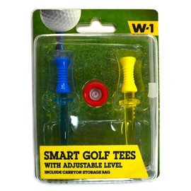 SMART GOLF W-1 TEES with adjustable level 塑膠 球梯 有附透明收納袋