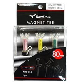 TOURSTAGE Golf MAGNET TEE 高爾夫 球Tee 三色一組 80mm 90mm