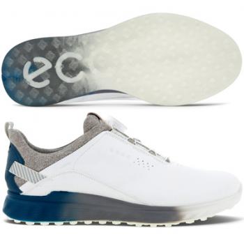 【飛揚高爾夫】ecco 男鞋(無釘) S-Three Boa #102914-60061 白 無釘鞋【EU40-43】【下單前請先詢問是否有現貨】