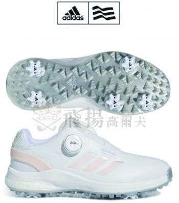 【飛揚高爾夫】adidas W EQT BOA 24 女鞋 #IF3051 ,白/珊瑚 有釘鞋