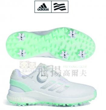 【飛揚高爾夫】adidas W EQT BOA 24 女鞋 #IF3050 ,白/湖水綠 有釘鞋