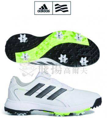 【飛揚高爾夫】adidas TRAXIONLITE BOA 24 男鞋 #IF3037 ,白/黑 有釘鞋