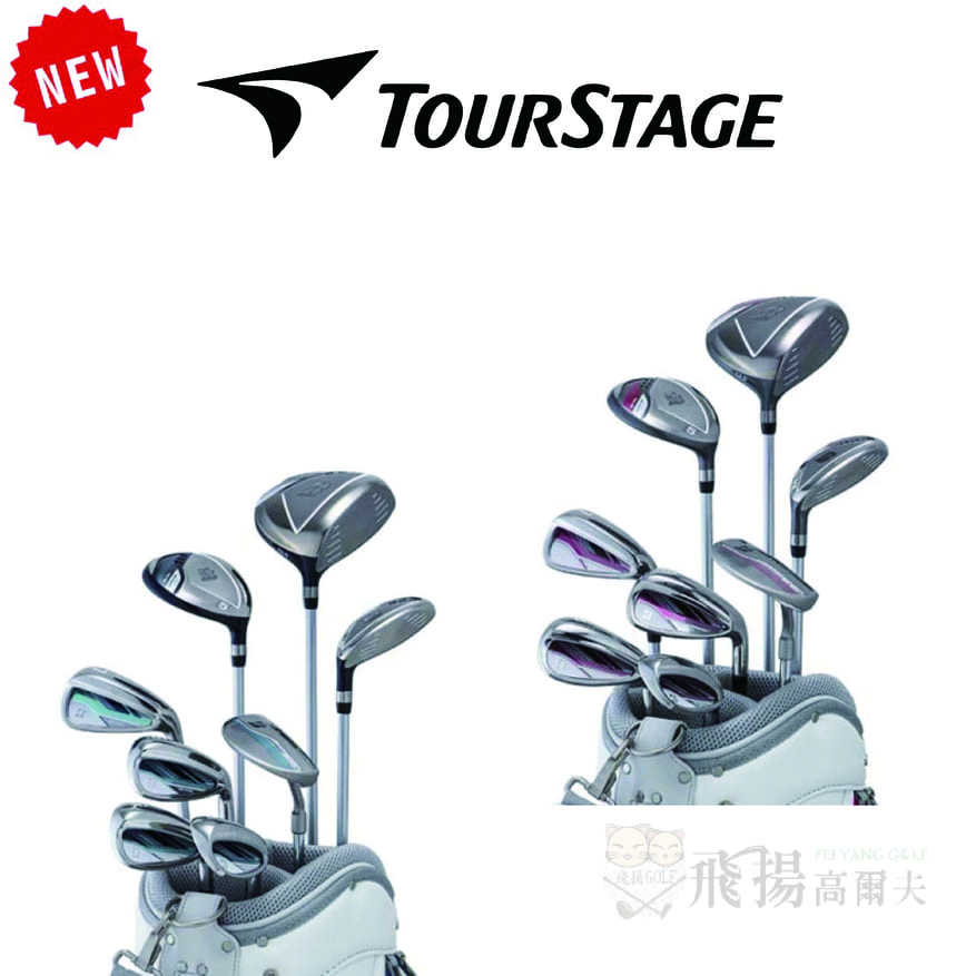 【飛揚高爾夫】Bridgestone BG-100L 女用套桿 (#1,#5木+U6鐵木+#7+#9+PW+SW+1推+袋) (8支) ,粉 日規