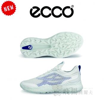 【飛揚高爾夫】ecco 男鞋(無釘) BIOM H5 #138004-61109 ,白/藍
