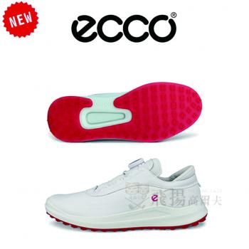 【飛揚高爾夫】ecco 女鞋(無釘) CORE BOA #100433-01007 ,白/紅