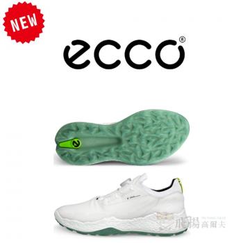 【飛揚高爾夫】ecco 男鞋(無釘) BIOM H5 BOA #138024-01007 ,白綠