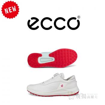 【飛揚高爾夫】ecco 女鞋(無釘) CORE BOA #100433-01007 ,白紅