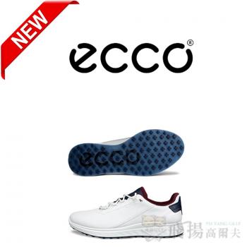 【飛揚高爾夫】ecco 男鞋(無釘) S-Casual #102814-51293 ,白海軍藍