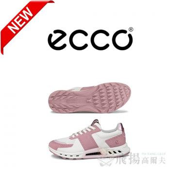 【飛揚高爾夫】ecco 女鞋(無釘) Biom C4 #130983-61591 ,蜜桃粉白復古玫瑰金屬